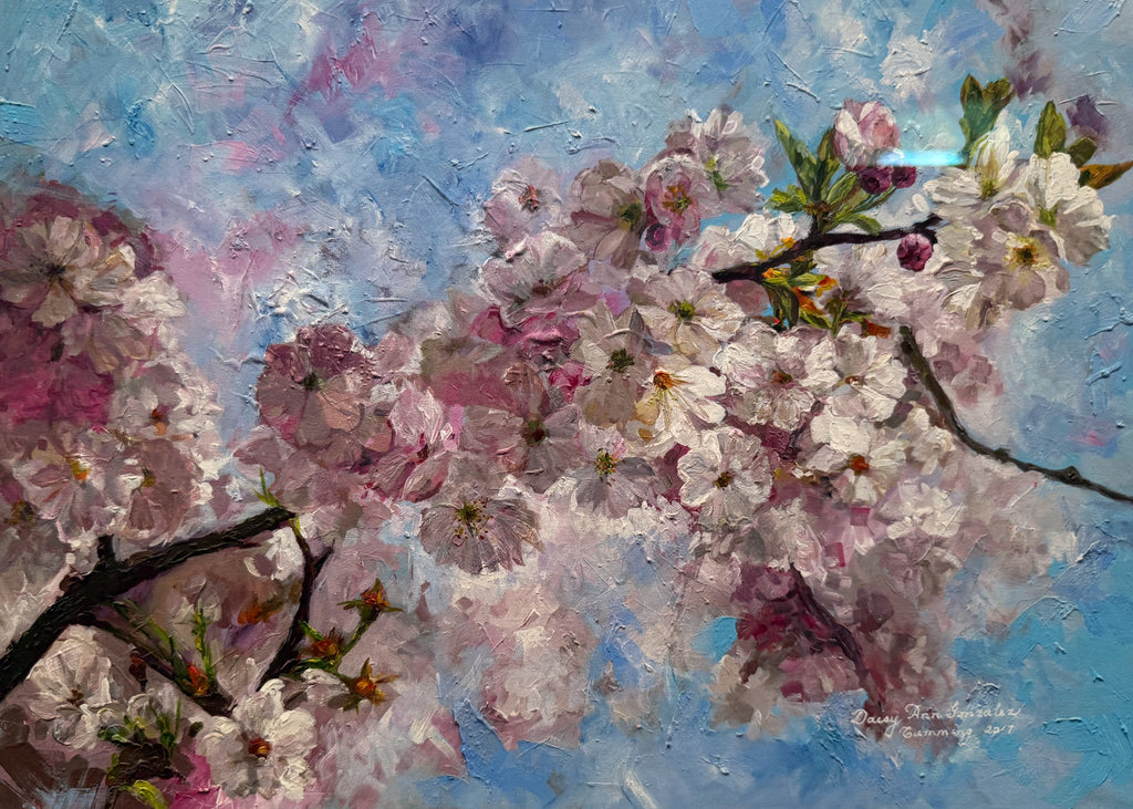 Cherry Blossoms — framed giclée print